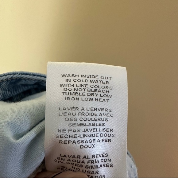 Good American Good Classic Raw Hem Ripped Jeans Womens 18 Blue - Picture 6 of 6